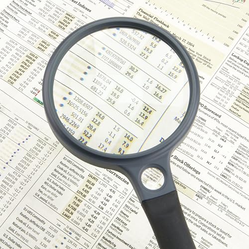 Carson® SureGrip 2x Soft-Grip Glass Magnifier with 10x Spot Lens (SG-10) - style: 3.25"