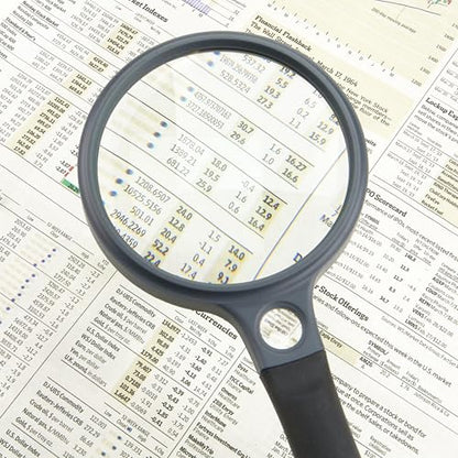 Carson® SureGrip 2x Soft-Grip Glass Magnifier with 10x Spot Lens (SG-10) - style: 3.25"