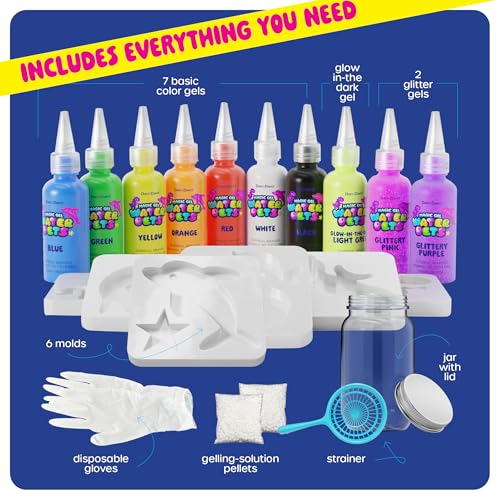Magic Gel Water Pets Kit for Kids - Gifts for Kids - Squishy Maker Set | Craft for Kids - Gifts for Boys & Girls - Make Your Own Squishies Toys Crafts - Aqua Fairy Magic Elf Toy Kit - Birthday Gifts