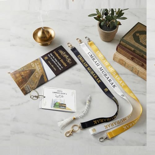 Umrah Dua Cards PVC - Tawaf Tasbih - Step by Step Guide, Umrah Checklist