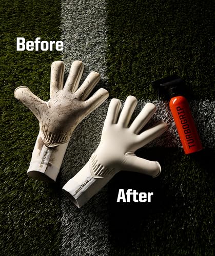 T1TAN Soccer Goalie Glove Cleaner, TURBOCLEAN & TURBOFRESH, 6.8 fl oz (200ml), Goalkeeper Glove Spray, Spray for Durability & Hygiene Spray