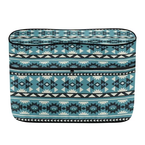 Blue Aztec Camper Propane Tank Cover Waterproof Propane Gas Tank Cover Fits 20LB Dual Propane Tanks All Weather Protection - color: Blue Aztec, size: S 20LB