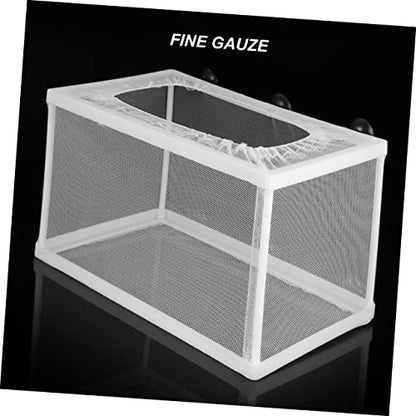 Happyyami 2pcs Large Fish Net Hatchery Incubator Suction Cups for Efficient Fish Breeding Aquariums Increases Survival Rate