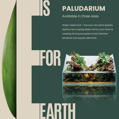 Ultum Nature Systems Rimless Paludarium - Ultra Clear Low Iron Glass with Mitired Edges, Bulkheads and Leveling Mat Inluded (5E) - style: 5E
