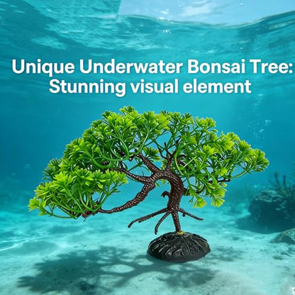 2 Pcs Mangrove Tree for Aquarium Fake Fish Tank | Bonsai Tree for Aquarium,Artificial Aquarium,Mangrove Tree for Aquarium Artificial Fish Tank Landscaping Decoration