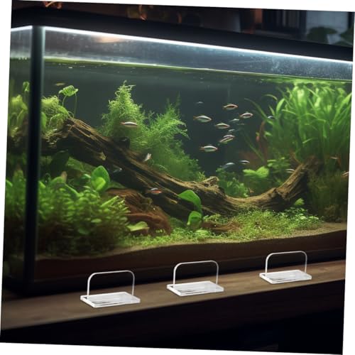6pcs Aquarium Lid Handle Clear Acrylic Grip for Fish Tank Covers Replacement Parts for Aquariums Stable and Easy Installation and Reusable Fish Tank Supplies