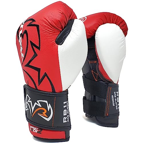 RIVAL Boxing RB11 Evolution Heavy Bag Gloves, with a High-Density, Power-Transmitting Foam and Microfiber Outer - color: Red, size: Medium