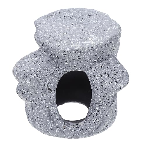 Yardwe Clay Shrimp Cave Decoration Fish Tank Hideout Aquatic Decor Ornamental Shrimp Tank