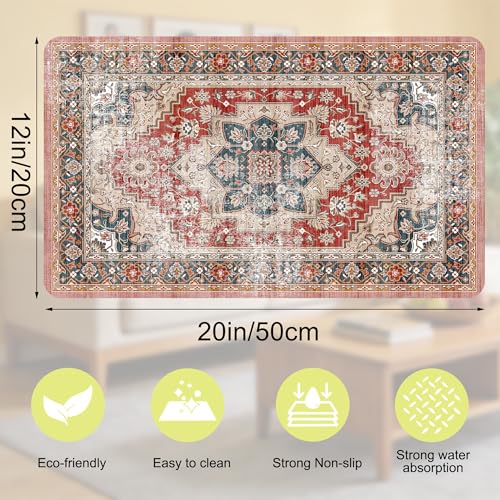 Cat Food Mat Pet Feeding Mats Dog Bowls Mat Cat Water Mat 12x20 Inch Boho8 - color: Bohemia Style 08