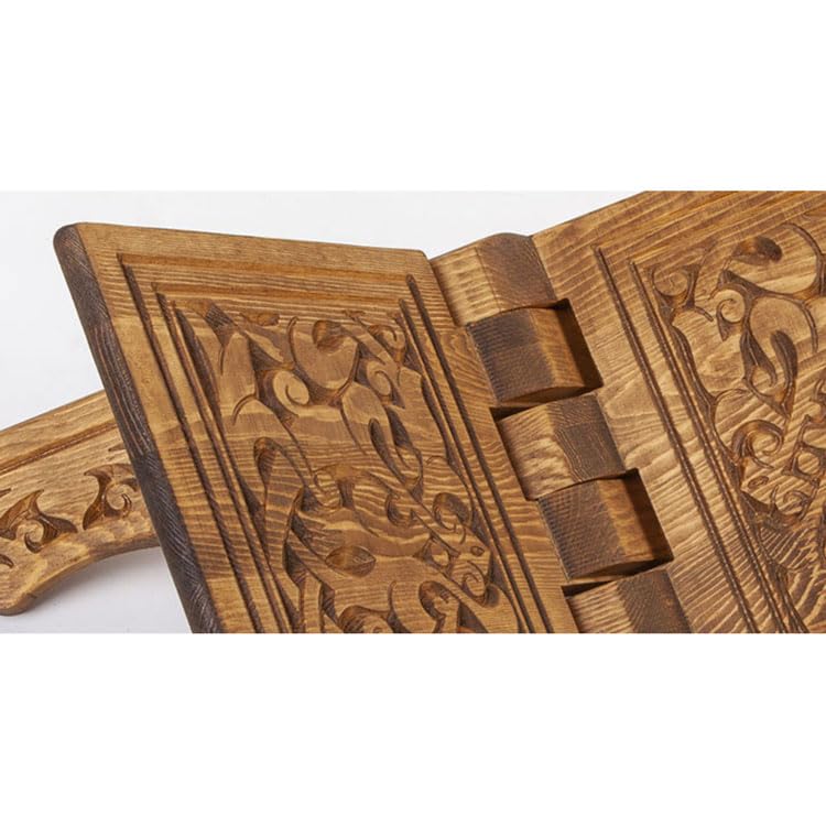 Wooden Portable Book Stand | Adjustable Reading Table | Cookbook Holder | Laptop, Notebook Stand | Dictionary Stand