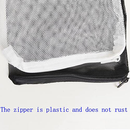 10 Pcs Tanks Filter Media Bags, Aquarium Bag, Fish Tank Mesh with Zipper Reusable Bags.for Activated Carbon, Ceramic Rings, etc