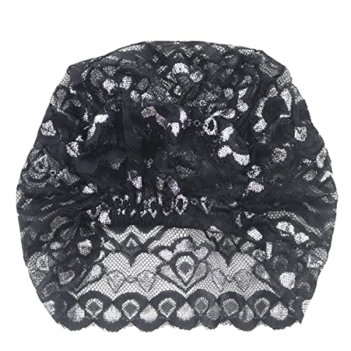 Vpang 5 Pack Womens Muslim Inner Hijab Caps Shiny Lace Head Cover Stretch Beanie Turban Hat Chemo Cap Headwrap Cover - color: Set 4