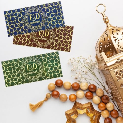 12pcs Eid Mubarak Envelopes Ramadan Mubarak Money Envelopes Ramadan Pocket Envelope Eid Invitation Envelopes Supplies
