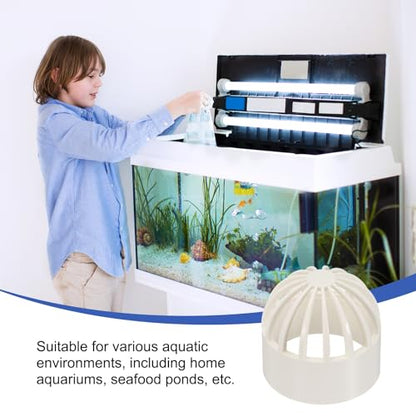 PATIKIL 1.6 Inch (40mm) Fish Cover Permeable Cap, 4 Pcs PVC Breathable Cap Aquarium Guard Fish Tank Intake Cover, White - color: White, size: 1.6Inch(40mm)