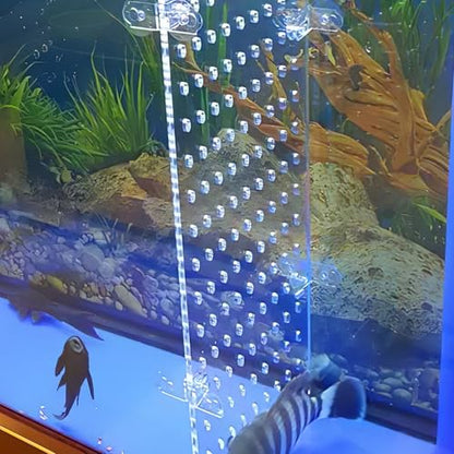 Wakauto Aquarium Acrylic Isolation Board Fish Tank Divider 25x30cm with Suction Cups for Fish Breeding and Aquarium Separation