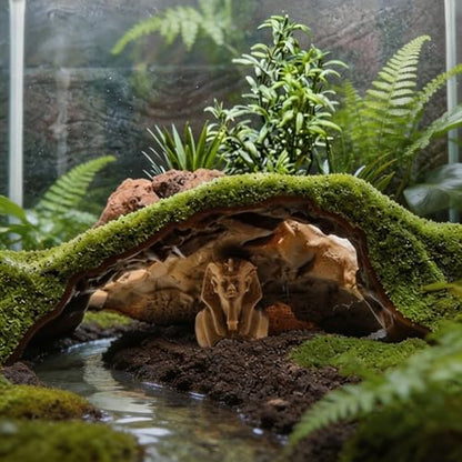 Resin Pharaoh Aquarium Ornament – Egyptian Pyramid Hideaway Cave for Aquatic Pets & Reptiles, Aquarium-Safe Fish Tank Decor, Unique Ancient Egypt Decorative Stone for Betta, Shrimp, and Small Reptiles