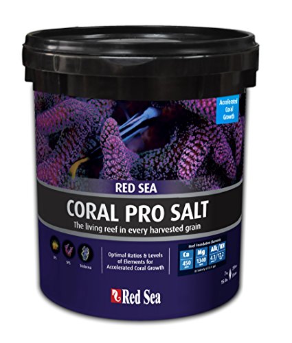 Red Sea Coral Pro Reef Salt Mix Small Bucket - Makes 55 Gallons Complete Marine Saltwater Aquarium Advanced Formula Optimal Coral Health & Stability
