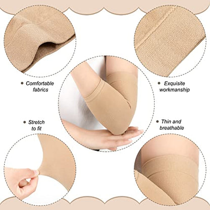 Vicenpal Tattoo Cover Sleeves Forearm Cover for Women Men - color: Black, Nude