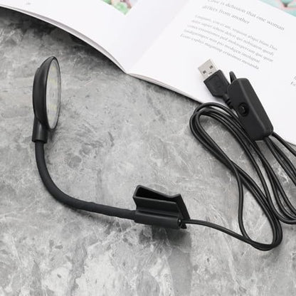 5W Mini Aquarium USB Led Light with Power Switch for Small Fish Shrimp Tank Freshwater Planted Live Plant Grow Fish Tank Clip Light Black