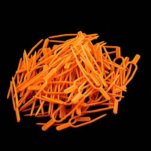 100PCS Gardening Plant Fixing Clips, Gardening Fixing Vine Fixer, Watermelon Strawberry Fork Reusable, Plant Fixing Clip, Plastic Plant Fixer of Farming Fixer Tool