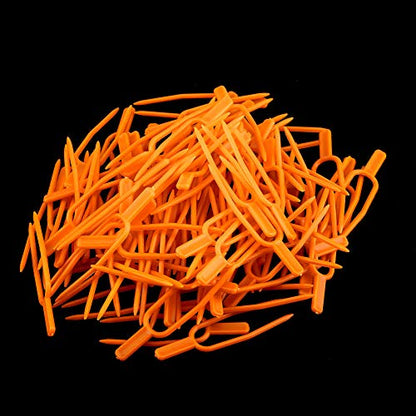 100PCS Gardening Plant Fixing Clips, Gardening Fixing Vine Fixer, Watermelon Strawberry Fork Reusable, Plant Fixing Clip, Plastic Plant Fixer of Farming Fixer Tool