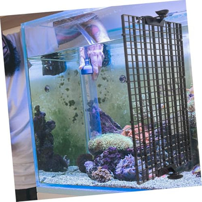 Fish Tank Divider Set with 8 Black Plastic Grid Panels and 20 Suction Cups, 30x15cm Aquarium Isolation Boards for Betta Fish Breeding and Tank Separation