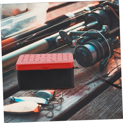 Double Layer Fishing Bait Box with Handle Breathable Worm Containers Leakproof Fishing Storage for Freshwater and Saltwater Angling