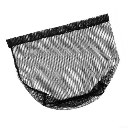 Fishing Landing Net Replacement Mesh, Nylon Netting Head for Freshwater Saltwater, Ten-Thread Weave, 30kg Load, Black, 40-50cm Diameter - size: 40cm