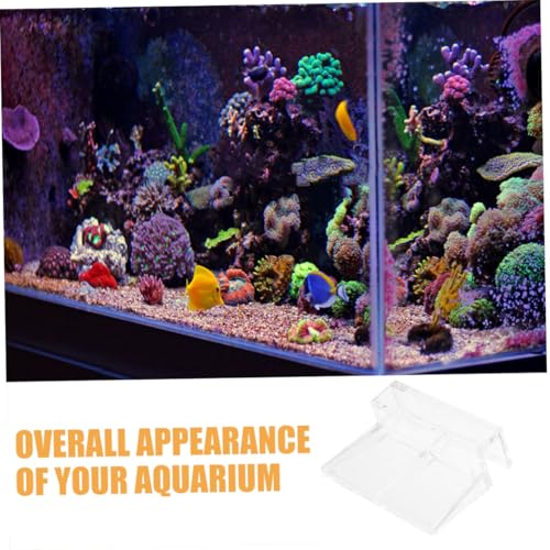 BESPORTBLE 12pcs Acrylic Aquarium Cover Clip Fish Tank Glass Lid Support Holder for Rimless Aquariums Easy Installation Design for Thickness