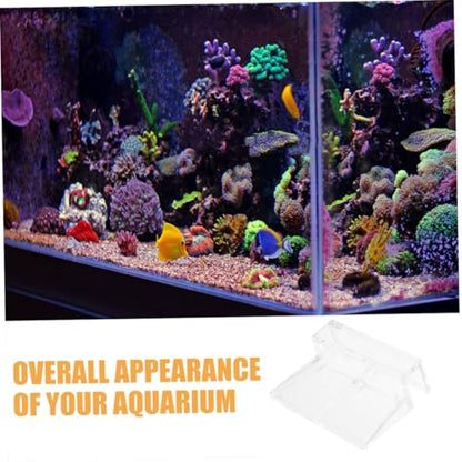 BESPORTBLE 12pcs Acrylic Aquarium Cover Clip Fish Tank Glass Lid Support Holder for Rimless Aquariums Easy Installation Design for Thickness