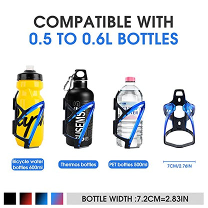 Bike Water Bottle Cage, Durable Ultralight Plastic Water Drink Holder Rack, Lightweight PC Water Bottle Holder for Bicycle, Cycling Bottle Holder Cages for MTB, Road Bike, Mountain Bikes (B) - color: B
