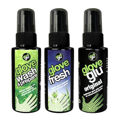 Gloveglu Glove Care Essentials System Bundles - size: 50ml (Pack of 3), style: Wash + Refresh + Revive