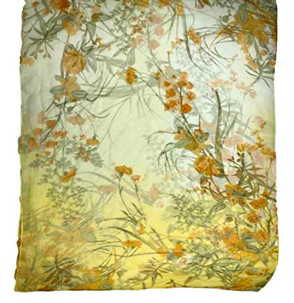 Xyueanlo Scarfs for Women Lightweight Scarves Fashion Print Floral Pattern Scarf Shawls - color: F-yellow