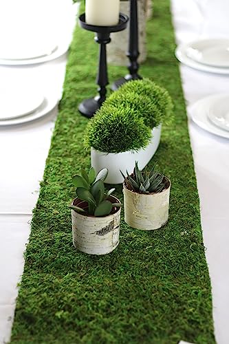 Preserved Moss Runner and Mats (12in x 6ft) - color: 12in X 6ft