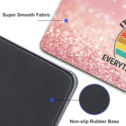 Desk Mat Pad,Large XXL Extended Mouse Pad Mat for Desktop Keyboard | 35''×15.6'' XXL Extended Gaming Mouse Pad with Non-slip Base Desk Matt Mousepad for Computer,Office,Keyboard and Laptop - color: A8-Pink Fire