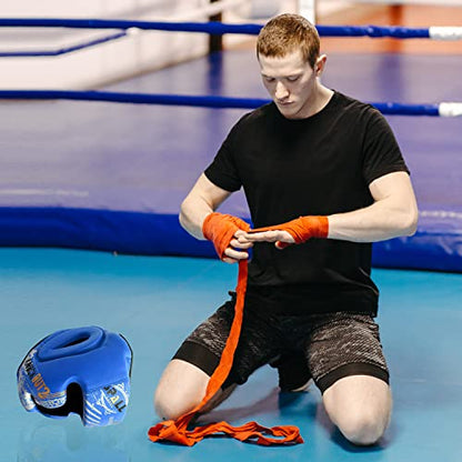 Spall Pro Boxing Headgear, Sparring Helmet for Fighting Sports Karate Boxing Martial Arts MMA and Taekwondo - color: Blue