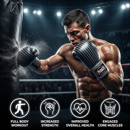 Boxing Gloves Genuine Leather Training Gloves 4 Layer Padding Lace Up Professional Sparring Heavy Bag MMA Muay Thai Durable Cowhide Leather Gloves for Men Women