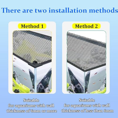Fish Tank Lid Mesh Screen Netting, Mesh to Protect Jumping Out of Fish Tank, Adjustable Size for Aquarium Screen Top Cover - size: 70x50cm/27.56x19.69"