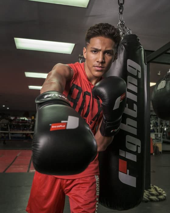 Fighting Leather Heavy Bag Gloves - Boxing Gloves, Punching Bag Gloves, Kickboxing Gloves, Punching Gloves, Heavy Bag Gloves, Boxing Gloves Men, Boxing Gloves Women, Boxing Equipment - color: Black, size: 12 oz