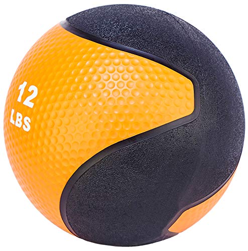 Fitvids Slam Medicine Wall Balls Workout Exercise Fitness Weighted Balls for Cross Training, Strength and Conditioning Exercises, Cardio and Core Workouts - style: 12 Pounds