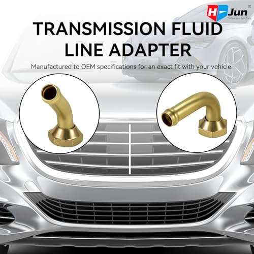 Transmission Cooler Line Connector for Honda Accord 1998-2002 | M14x1.5 Male Thread Oil Cooler Tube Connector, Direct Replacement