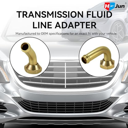 Transmission Cooler Line Connector for Honda Accord 1998-2002 | M14x1.5 Male Thread Oil Cooler Tube Connector, Direct Replacement