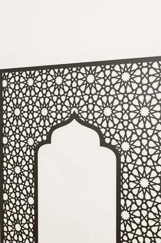 SODEF Wooden Mihrab Wall Decor for Prayer Room - Islamic Wall Art for Home Office Mosque - Turkish Wood Art 88x120 cm - Модел 8
