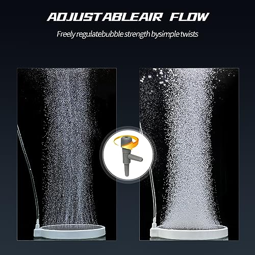 Nano Aquarium Air Stone, Fish Tank Bubbler Aerator (30-70Gal | 3.2Inch Nano Bubbles, Improved Dissolved Oxygen, Quiet Aeration,Water Oxygenation (Air Pump and Airline Tubing not Included) - size: 3.2 inch for 30 to 70 gallon tanks