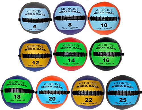 Ader Soft Mega Medicine Ball- 2,3,4,5,6, 8,10,12,14,16,18,20,22,25,28,30 Lbs - size: All 16pcs Balls