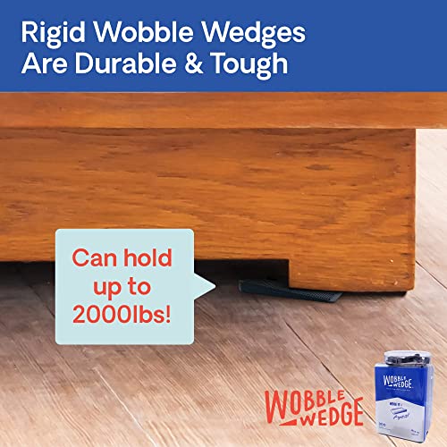 Wobble Wedge Rigid Heavy Duty Leveling Plastic Shims, Black, 300-Pack | Made in USA Rigid Shims with Tough, Durable, Interlocking Non-slip Grip Design; Multipurpose Leveling for Varied Projects - size: 300