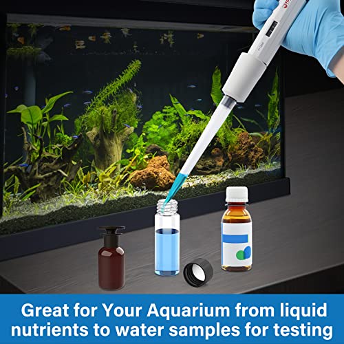 FOUR E'S SCIENTIFIC 1-10mL Pipette, Single-Channel Adjustable Pipettor | Manual Micropipette, Clear Volume Display, Lightweight Ergonomic Design - size: 09 (1-10ml)