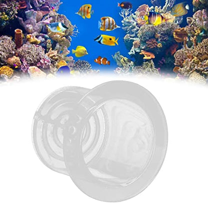 Coral Feeder Cover Coral Reef Feeding Breeding Protect Cover Avoid Coral Food Floating Around Coral Reef Feeding Cover Feeding Breeding Cover Acrylic Transparent Coral Feeder Cover for Blocking Fish