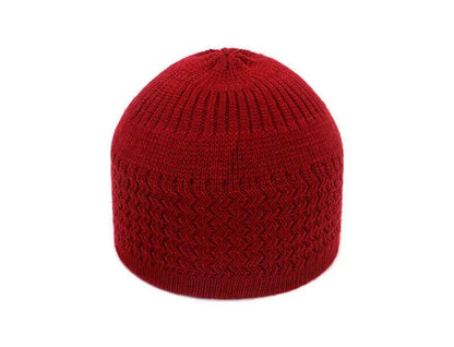 Breathable Cotton Stretchy Islamic Muslim Knitting Kufi Topi Prayer Hat Crochet Taqiyah Takke Skull Cap. - color: Gray