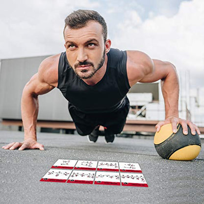 NewMe Fitness Medicine Ball Exercise Cards for Home Workouts, Workout Cards Deck for Women & Men, Beginner Fitness Guide to Training Exercises at Home or Gym - style: Medicine Ball